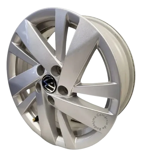 Roda VW Virtus Polo T-Cross Nivus Prata Original - foto 3