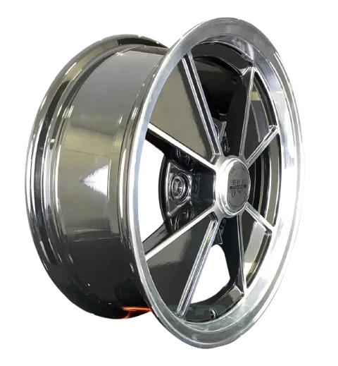 Roda fuchs preta borda Diamantada - foto 2
