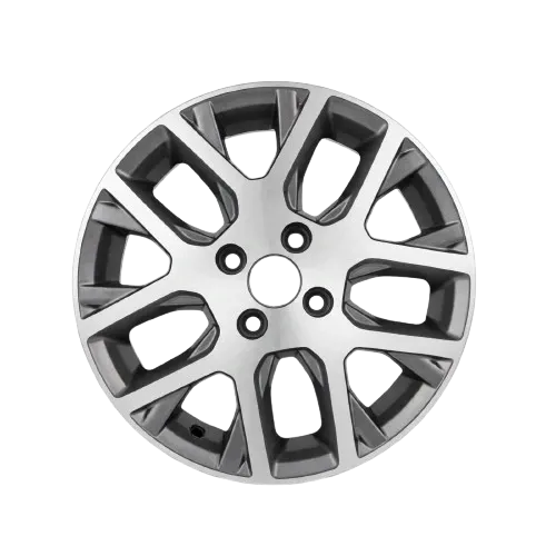 Roda vw gol g6 voyage g6 diamantada grafite prata - foto 2