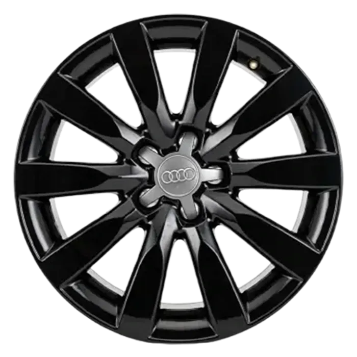Roda audi a3 tt 10 raios preta brilhante - foto 1
