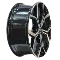 Roda vw nivus t-cross polo gts preta diamantada - foto 2